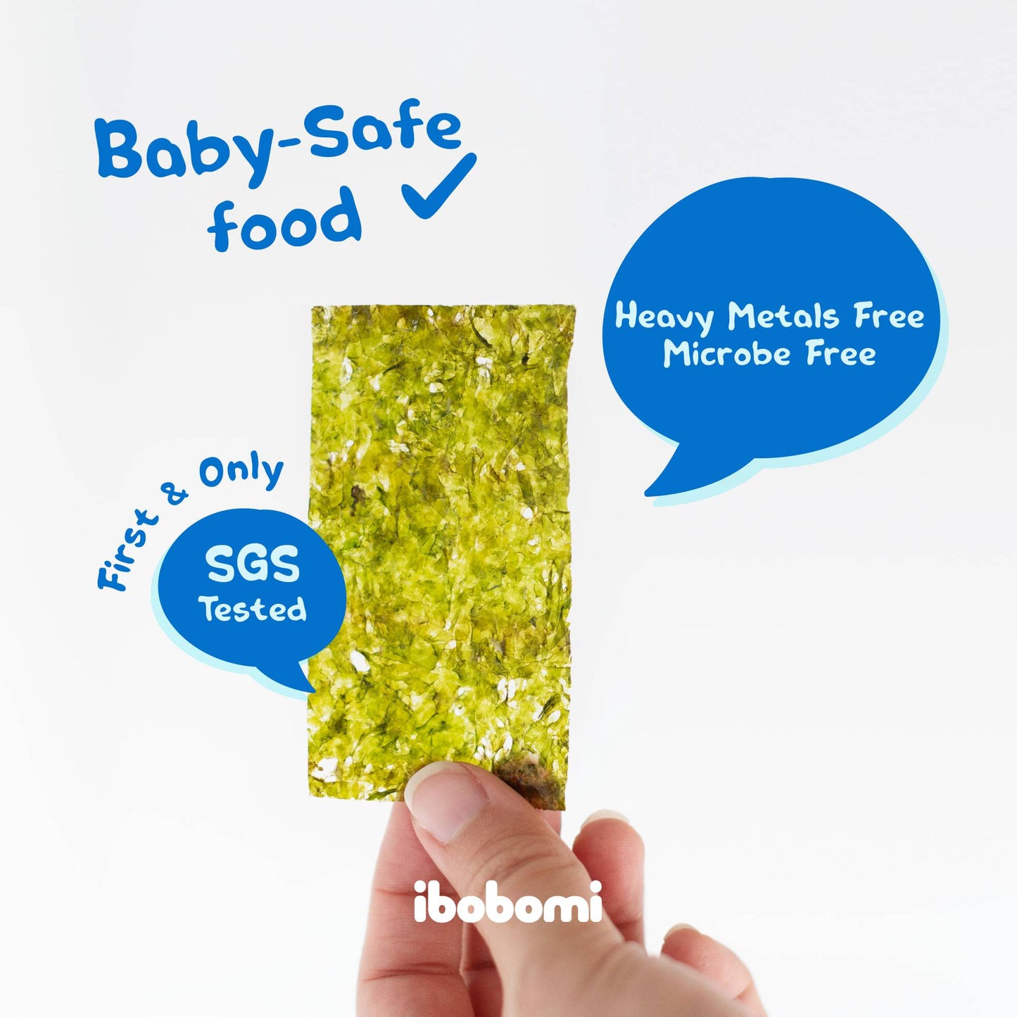 Korea Ibobomi Kids Crispy Seaweed / 儿童无添加海苔片 - 15g (1.5 x 10sachets)