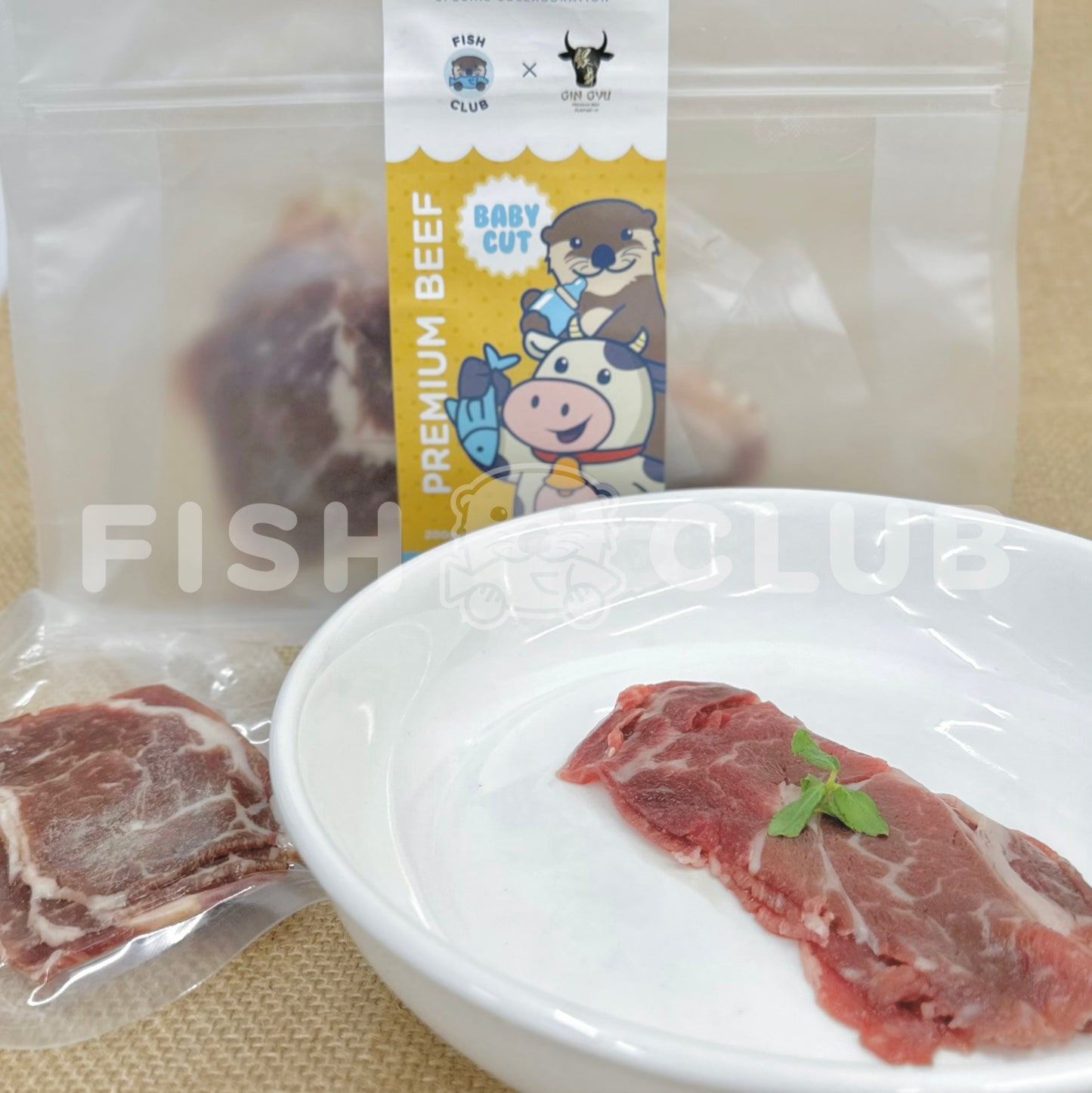 Fish Club x Gingyu Beef Slice (Baby Cut) - 200g (6pcs)