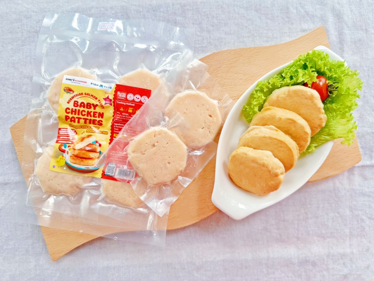 Fish Club X Zoey's Homemade Salmon Patties / 三文鱼夹心 (4pcs)