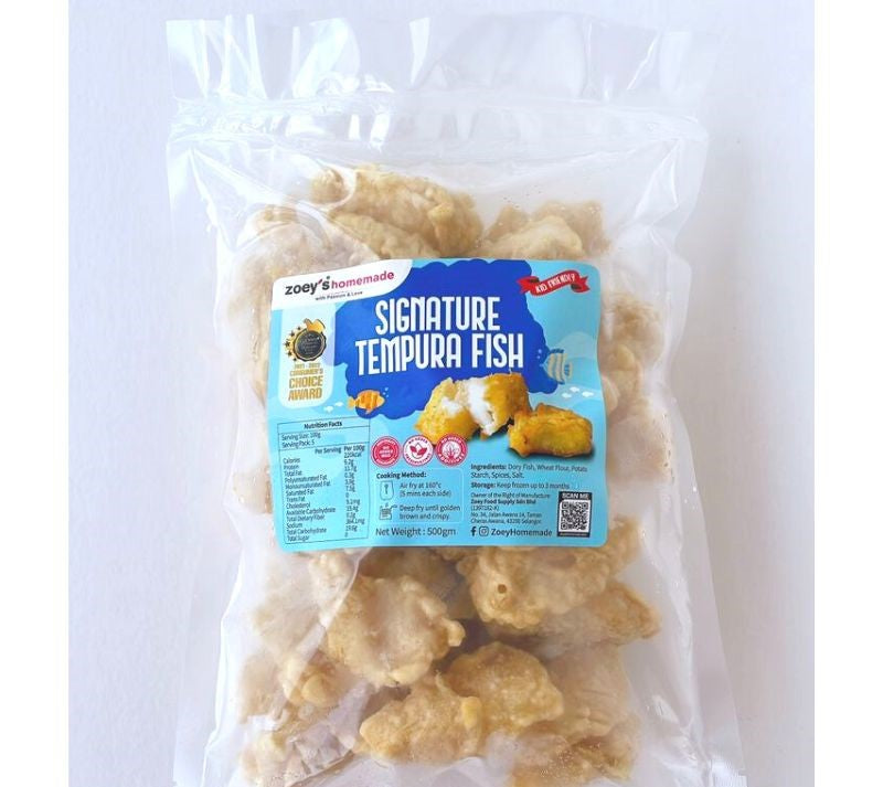 Zoey's Homemade Tempura Fish Nugget / 天妇罗鱼块 - 500g