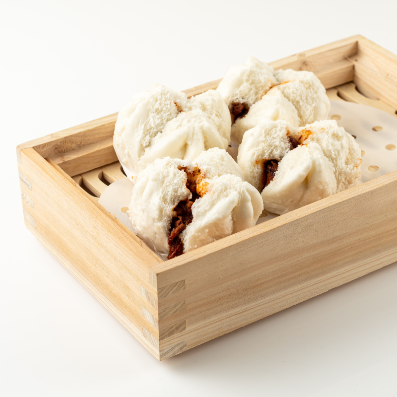Hong Kong Style Char Siew Pau / 港式笑口叉烧包 - 165g (3pcs)