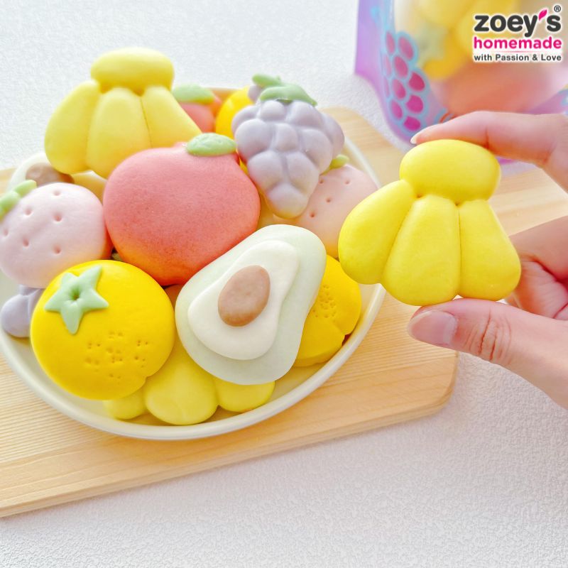 Zoey's Homemade Mini Fruity Bun / 迷你水果馒头 (200g)
