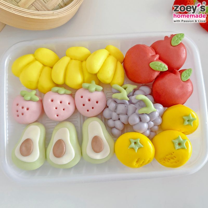 Zoey's Homemade Mini Fruity Bun / 迷你水果馒头 - 18pcs
