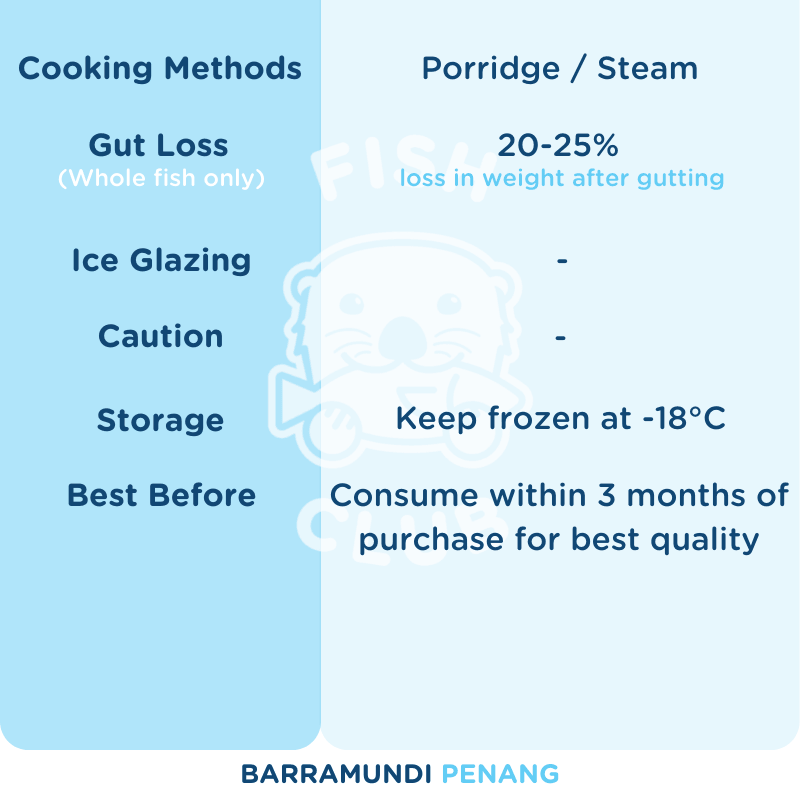 Barramundi (Penang Farmed) / 金目鲈 (槟城养殖) - Fish Club