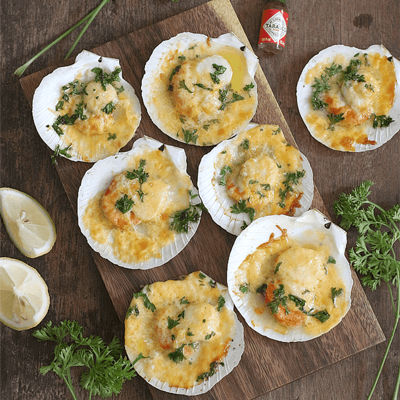 Cheese Baked Scallops / 芝士扇贝 - 220g (6pcs) - Fish Club