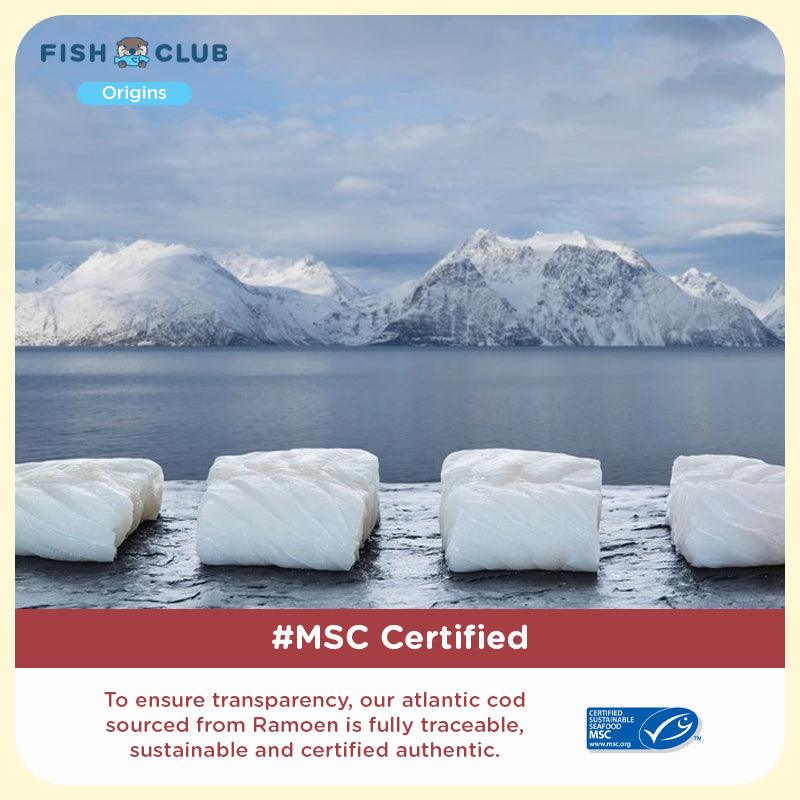 Fish Club Origins' Norwegian Atlantic Cod (Baby Cut) - Fish Club