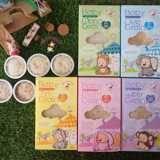 MommyJ Baby Organic Grains (5 Steps) / 宝宝健康营养米 (5个步骤) - Fish Club