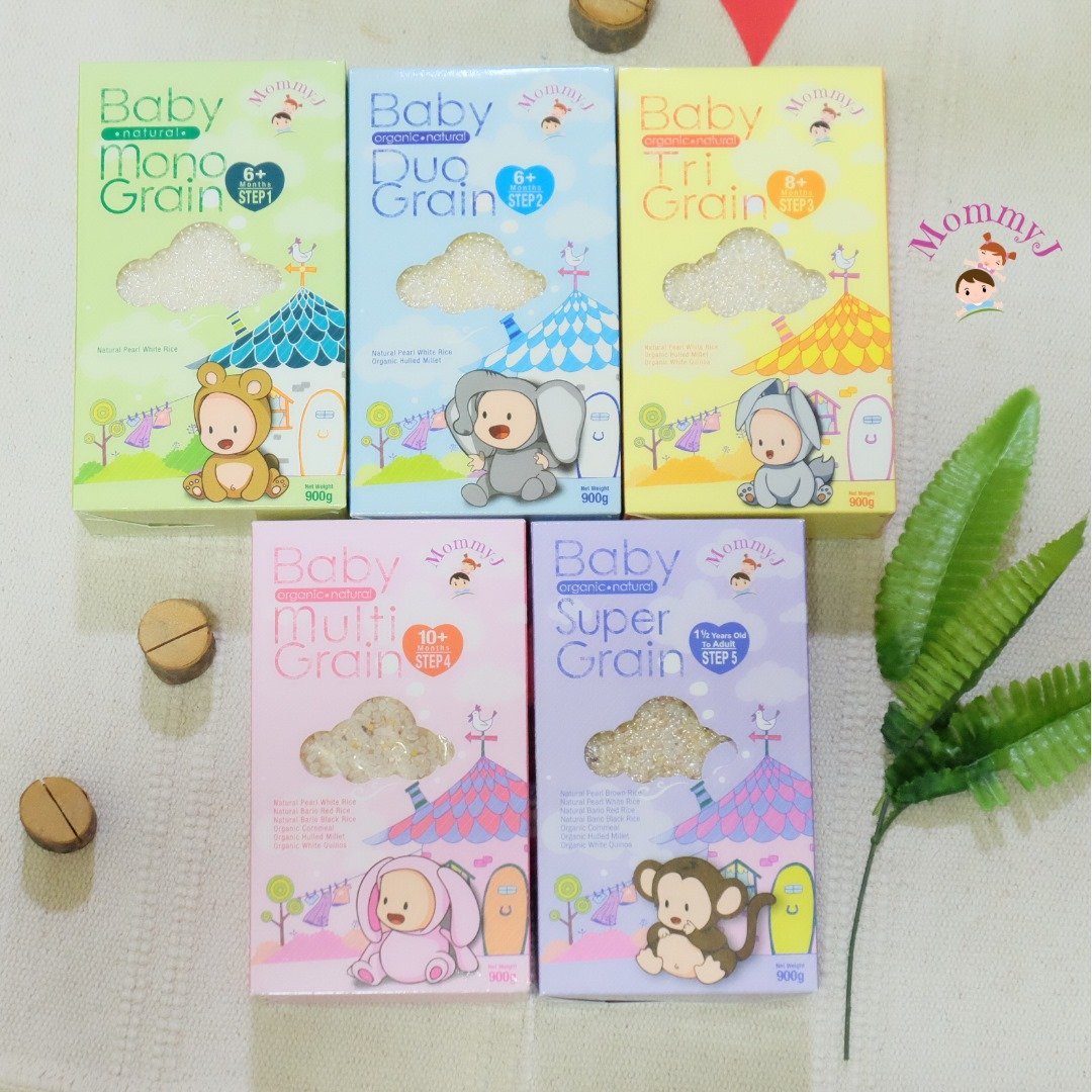 MommyJ Baby Organic Grains (5 Steps) / 宝宝健康营养米 (5个步骤) - Fish Club