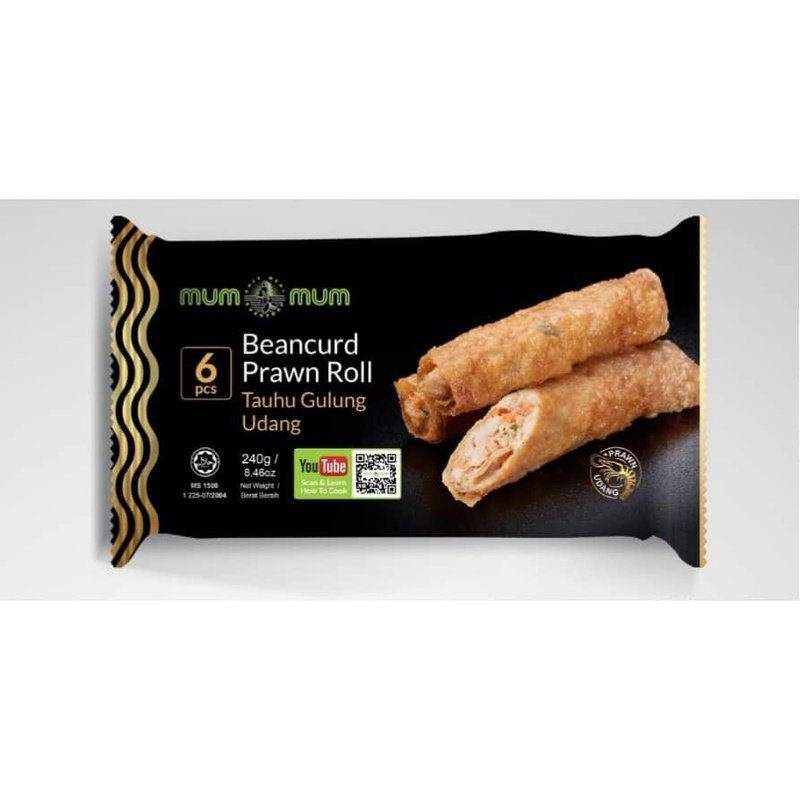 Mum Mum Beancurd Prawns Roll / 腐竹卷 - 240g (6pcs) - Fish Club
