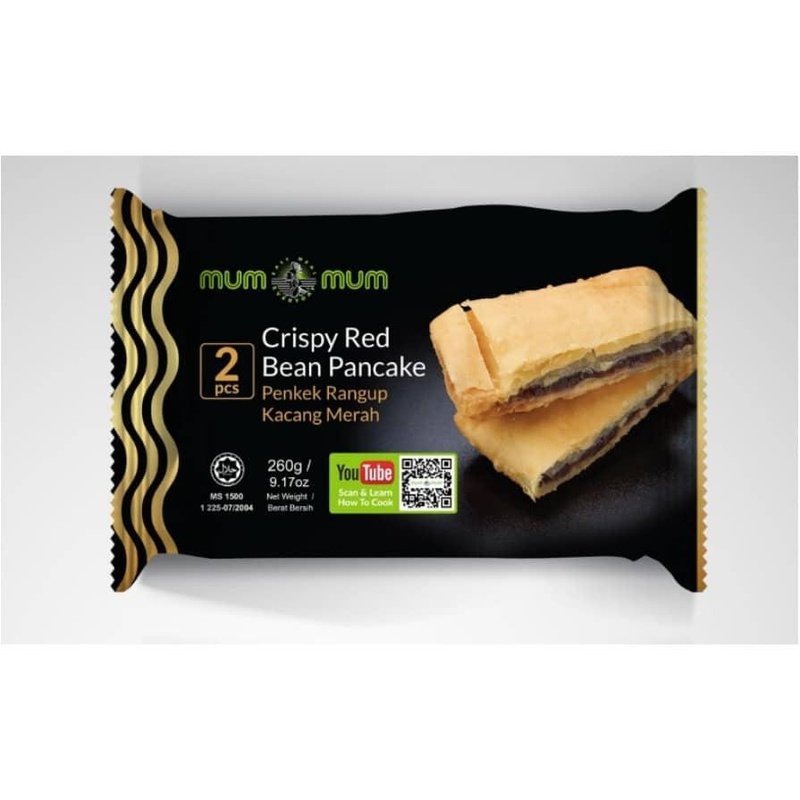 Mum Mum Crispy Red Bean Pancake / 香脆锅饼 - 260g (2pcs) - Fish Club