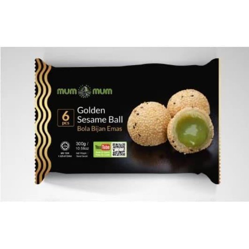 Mum Mum Golden Sesame Ball / 黄金芝麻球 - 300g (6pcs) - Fish Club