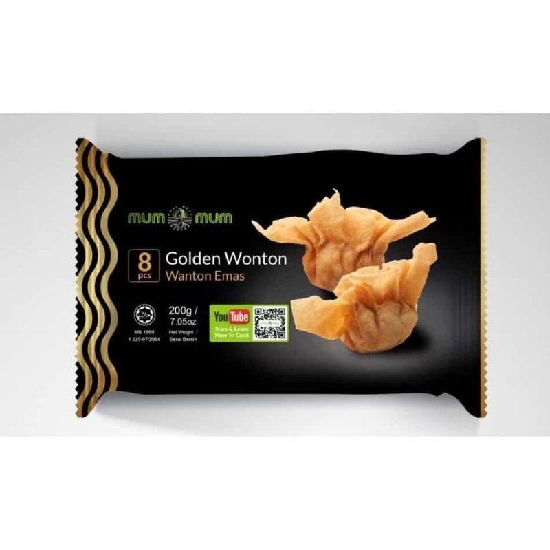 Mum Mum Golden Wanton / 炸云吞 - 200g (8pcs) - Fish Club