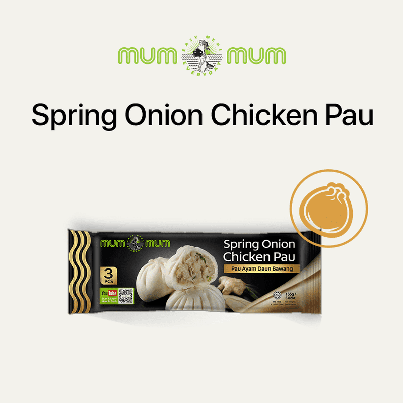 Mum Mum Spring Onion Chicken Pau / 葱油鸡肉包 - 165g (3pcs) - Fish Club