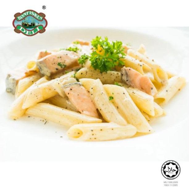 Pasta Carbonara Salmon / 奶油三文鱼意面 - 250g - Fish Club