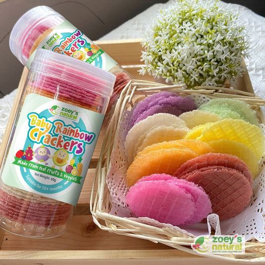 Zoey's Homemade Baby Rainbow Crackers / 彩虹脆片 - 60g - Fish Club