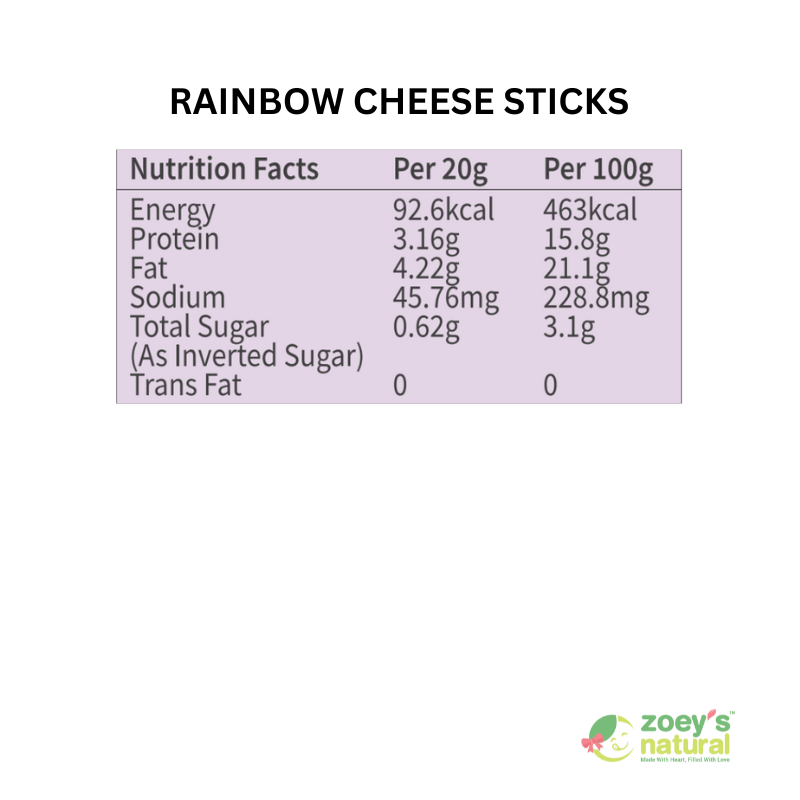 Zoey's Homemade Rainbow Cheese Stick / 彩虹芝士棒 - 100g - Fish Club
