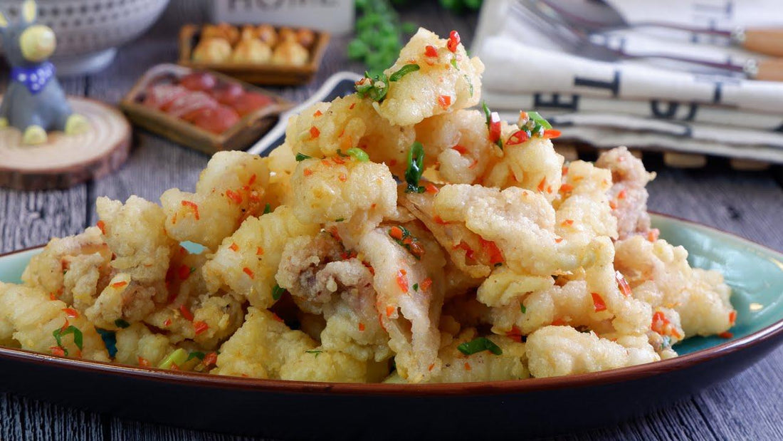 Salt and Pepper Calamari (Squid) in Chinese Style 椒盐花枝 - Fish Club