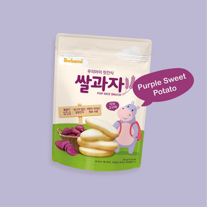 Korea Ibobomi Organic Pop Rice Snack (3Flavour) / 儿童有机米饼 - 30g