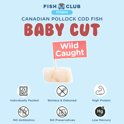 Fish Club Origins' Canadian Alaska Pollock 加拿大青鳕鱼 (Baby Cut) (200g)