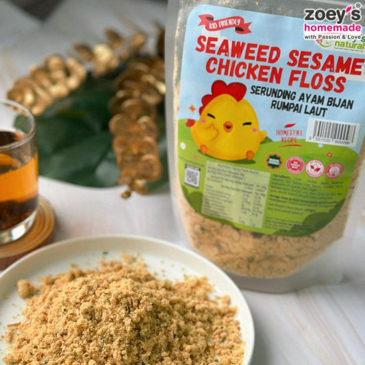 Zoey's Homemade Seaweed Sesame Chicken Floss / 海苔芝麻鸡肉丝 - 150g