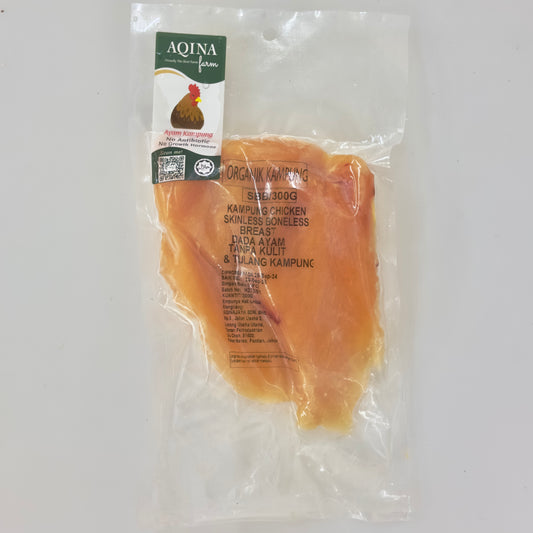 AQINA Organic Kampung Chicken Breast (300-350g)