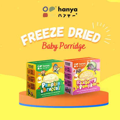 Hanya Freeze Dried Baby Porridge / 宝宝粥 (2 Flavor) - 3packs x 14g