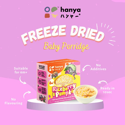 Hanya Freeze Dried Baby Porridge / 宝宝粥 (2 Flavor) - 3packs x 14g