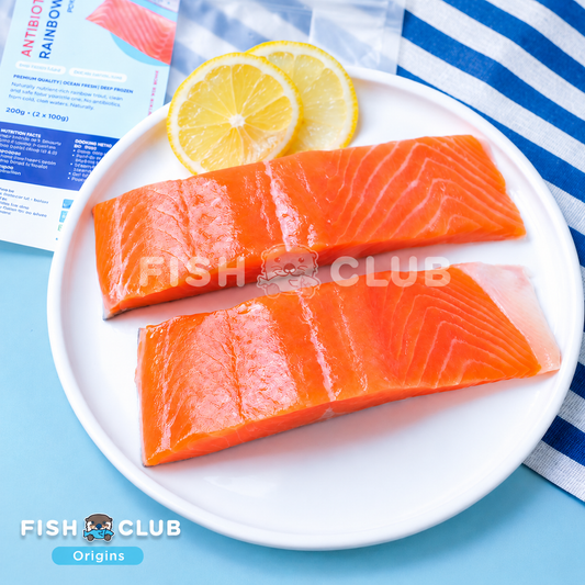 Fish Club Origins' Antibiotic-Free Norwegian Rainbow Trout