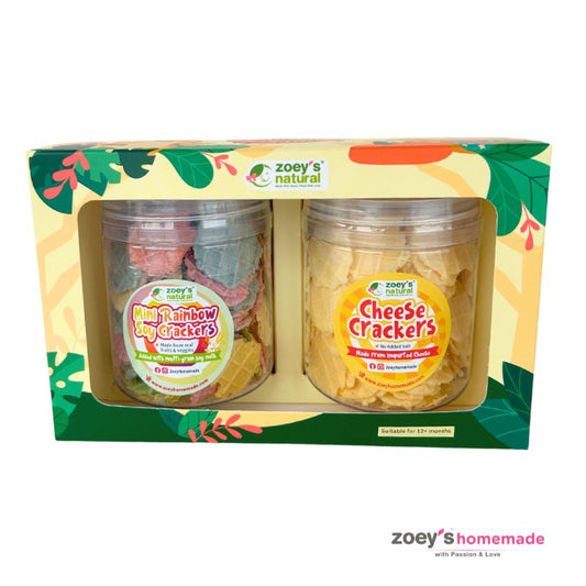 Zoey's Homemade Double Crunch - Cheese & Soy Crackers (40gx2)