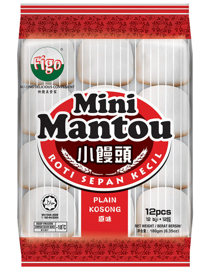 FIGO Mini Mantou (3 Flavours) / 迷你馒头 (3种口味) -  180g (12pcs)