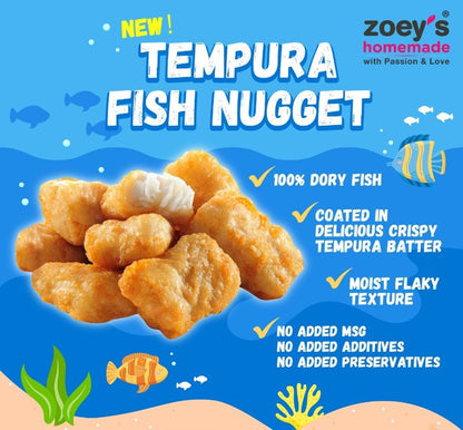 Zoey's Homemade Tempura Fish Nugget / 天妇罗鱼块 - 500g