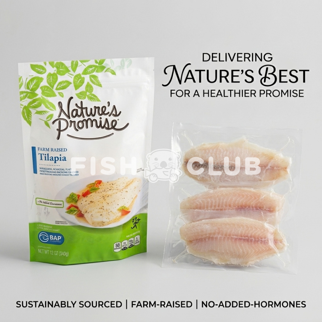 Nature's Promise Frozen Tilapia / 罗非鱼厚片 3pcs (340g)