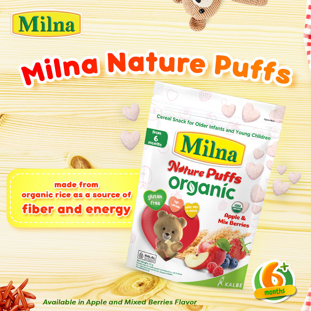 Milna Nature Puffs Organic (3Flavour) / 有机米饼 - 15g