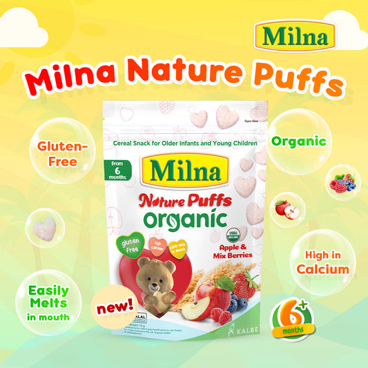 Milna Nature Puffs Organic (3Flavour) / 有机米饼 - 15g