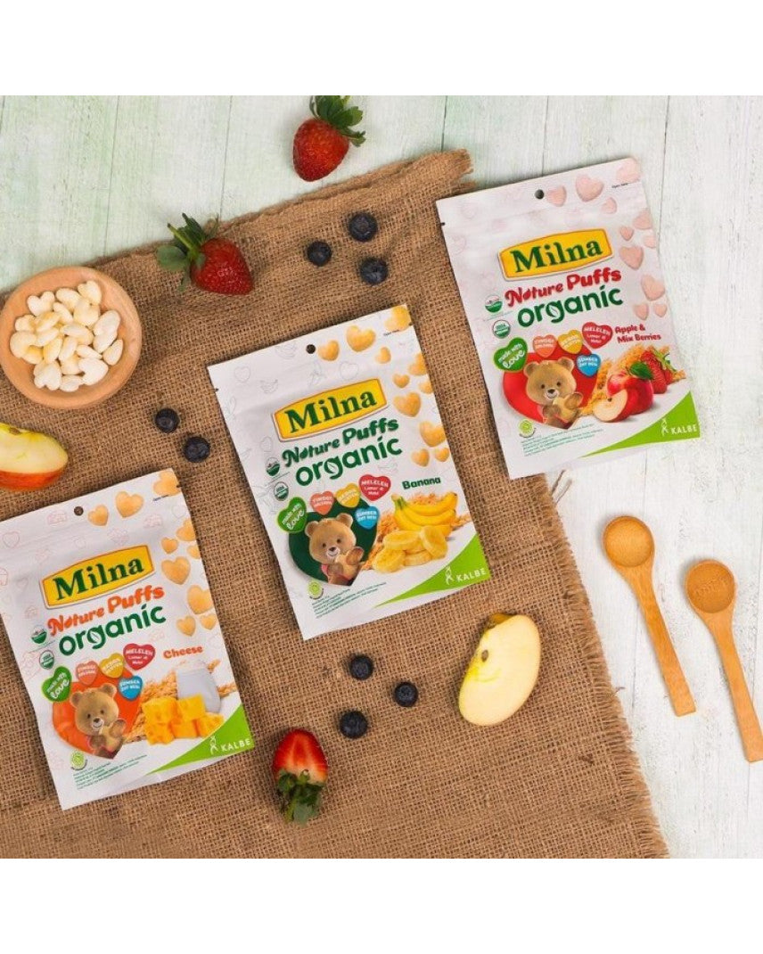 Milna Nature Puffs Organic (3Flavour) / 有机米饼 - 15g