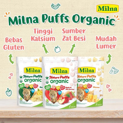 Milna Nature Puffs Organic (3Flavour) / 有机米饼 - 15g