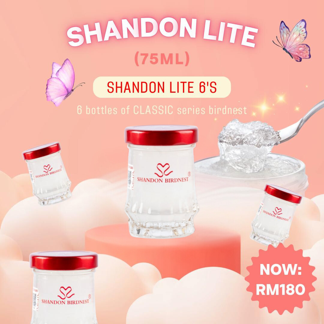 Shandon Lite Fresh Boiled Birdnest / 鲜炖燕窝 75ml