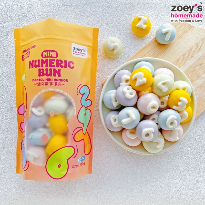 Zoey's Homemade Homemade Mini Numeric Bun / 迷你数字馒头 (200g)