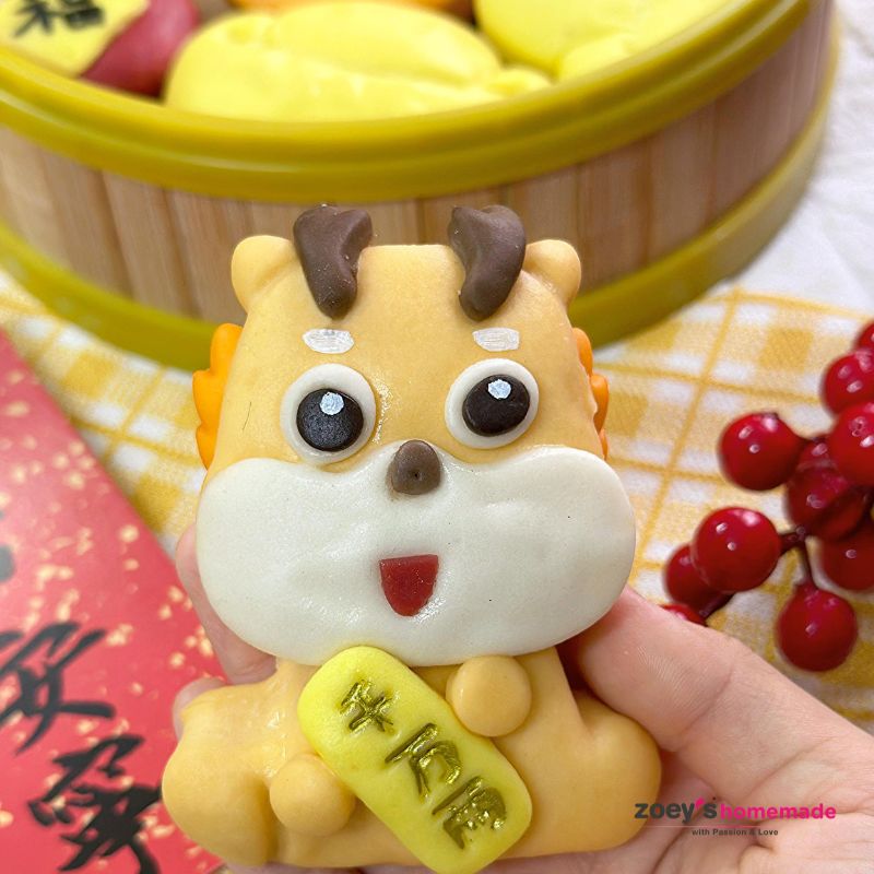 Zoey's Homemade Chinese New Year Limited Edition Dragon Delight Buns / 新春限量祥龙馒头