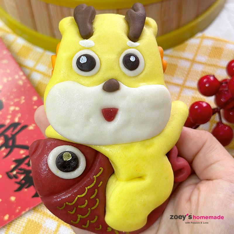 Zoey's Homemade Chinese New Year Limited Edition Dragon Delight Buns / 新春限量祥龙馒头