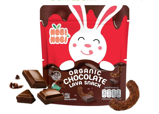 NOBI NOBI Organic Dark Chocolate Lava Snack / 巧克力夹心饼干 - 20g