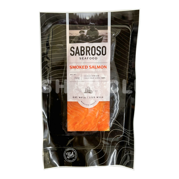 SABROSO Finest Fruit Wood Smoked Salmon / 果木炭熏制三文鱼 - 100g