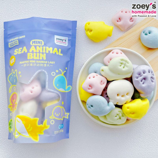 Zoey's Homemade Mini Sea Animal Bun / 迷你海洋动物馒头 - 200g
