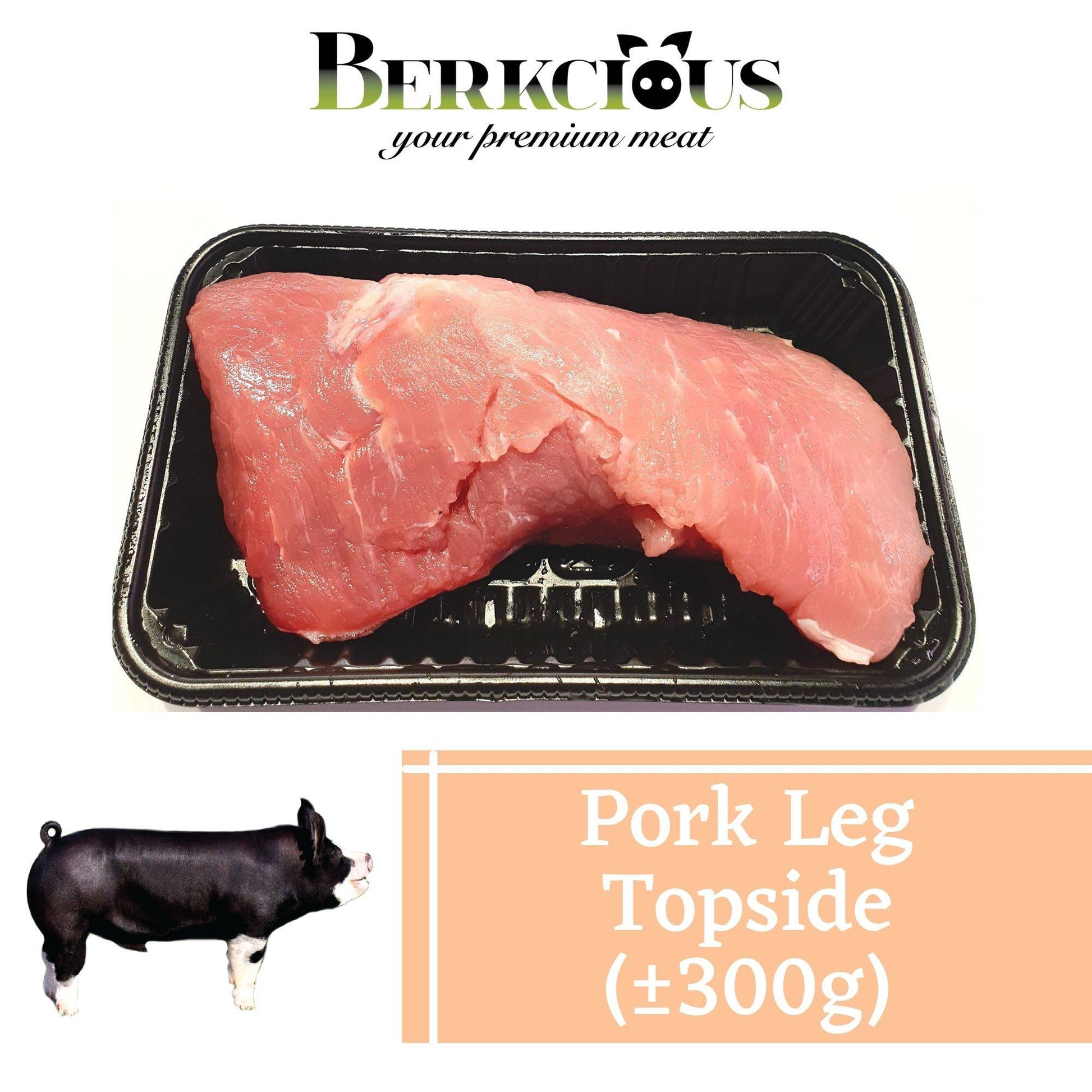 Berkcious Free Range Black Pork - Leg Topside / 放养黑猪-后腿瘦肉 (300g) - Fish Club