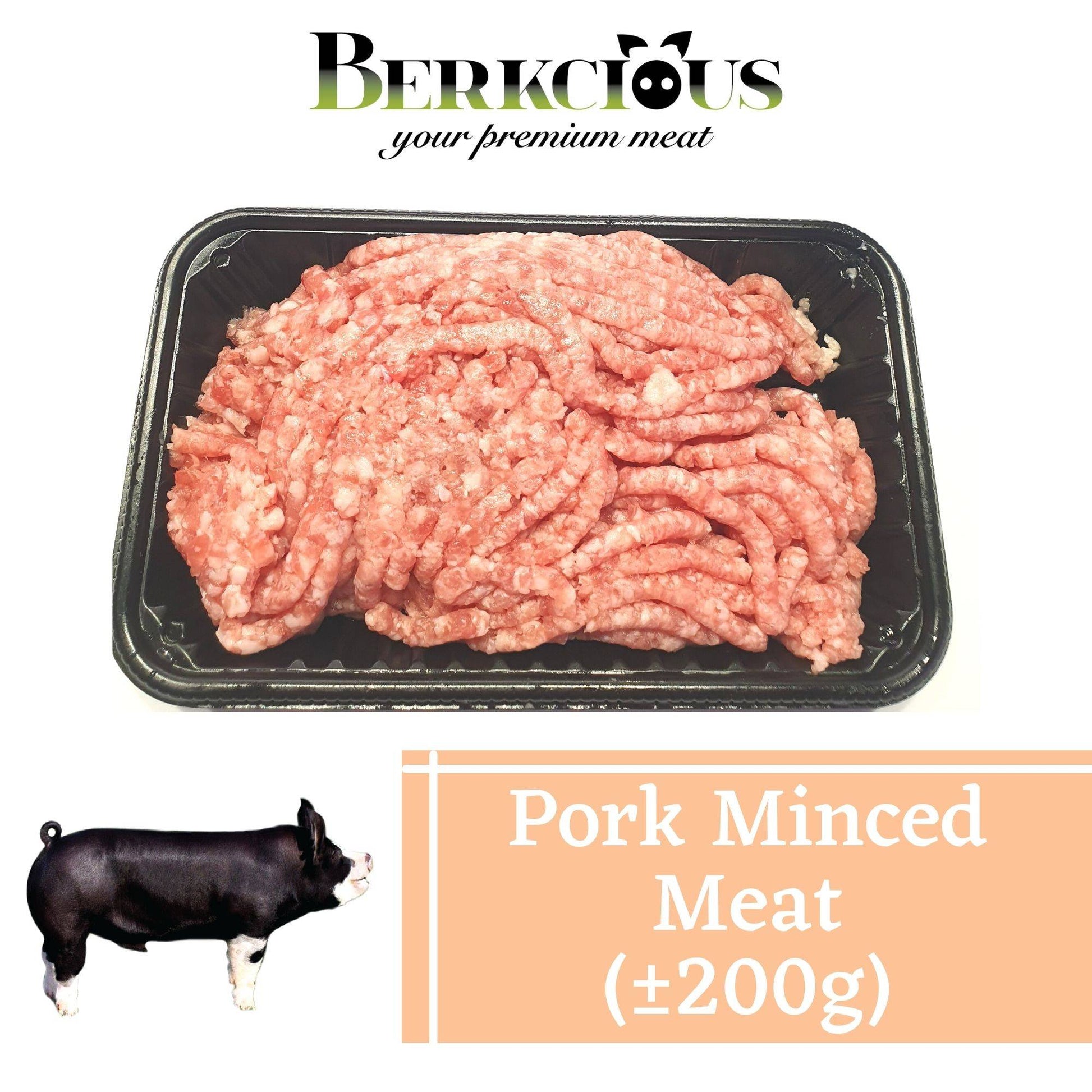 Berkcious Free Range Black Pork - Minced Meat / 放养黑猪-肉碎 (200g) - Fish Club