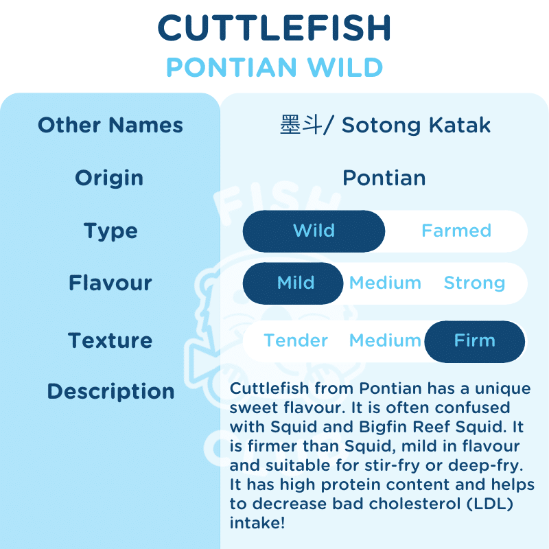 Cuttlefish Ring (Pontian Wild) / 墨斗条（笨珍野生）- 250g - Fish Club