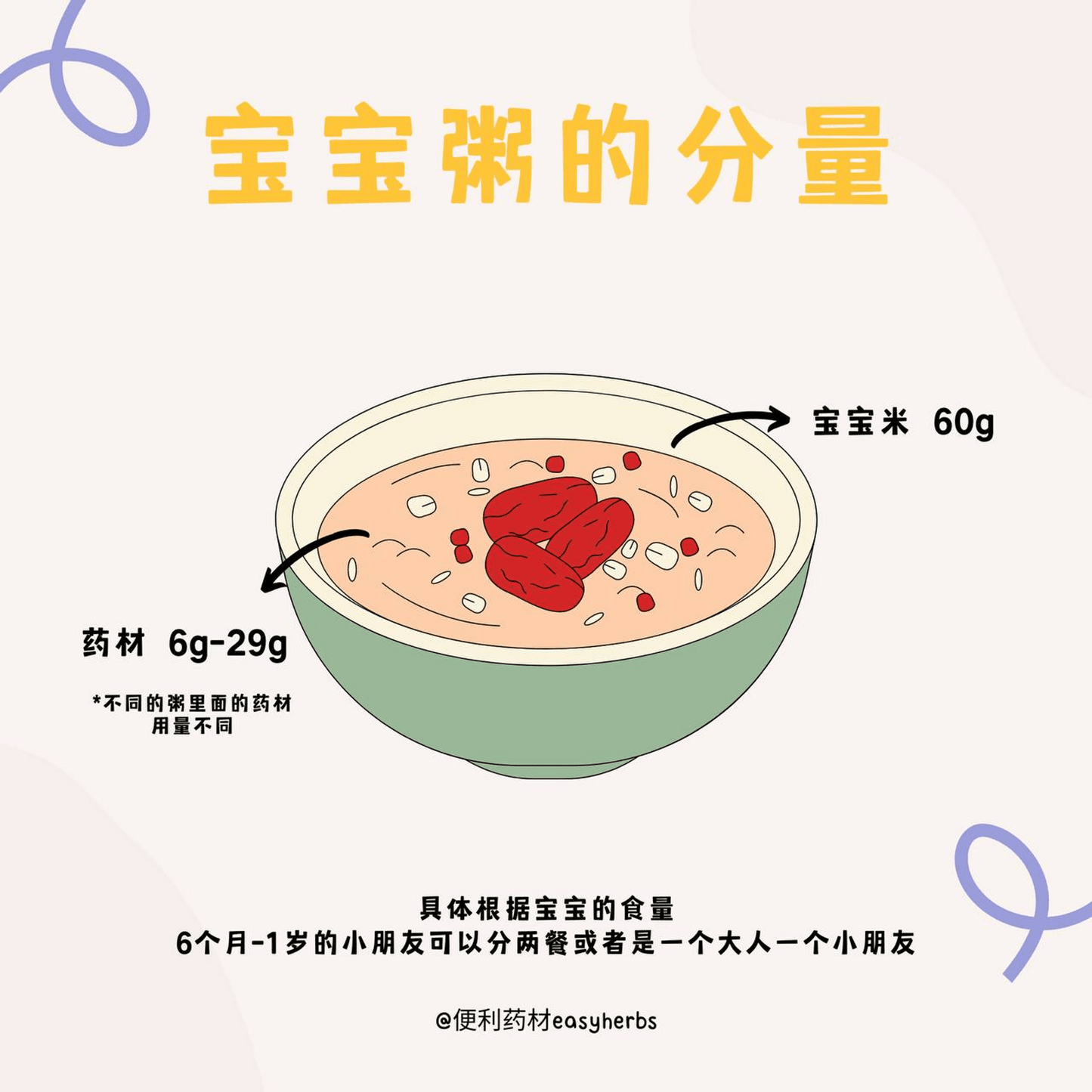 Easy Herbs Baby Healthy Herbs Porridge (6 flavours) / 便利宝宝粥 (6种口味) - Fish Club