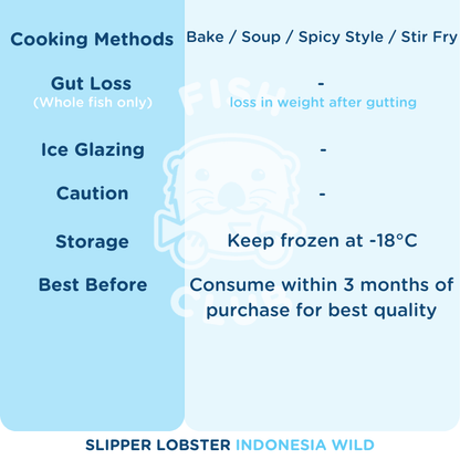 Frozen Slipper Lobster Meat / 野生虾婆肉 - 200g - Fish Club