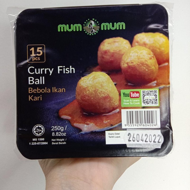 Mum Mum Curry Fish Ball / 咖喱鱼丸 - 250g (15pcs) - Fish Club
