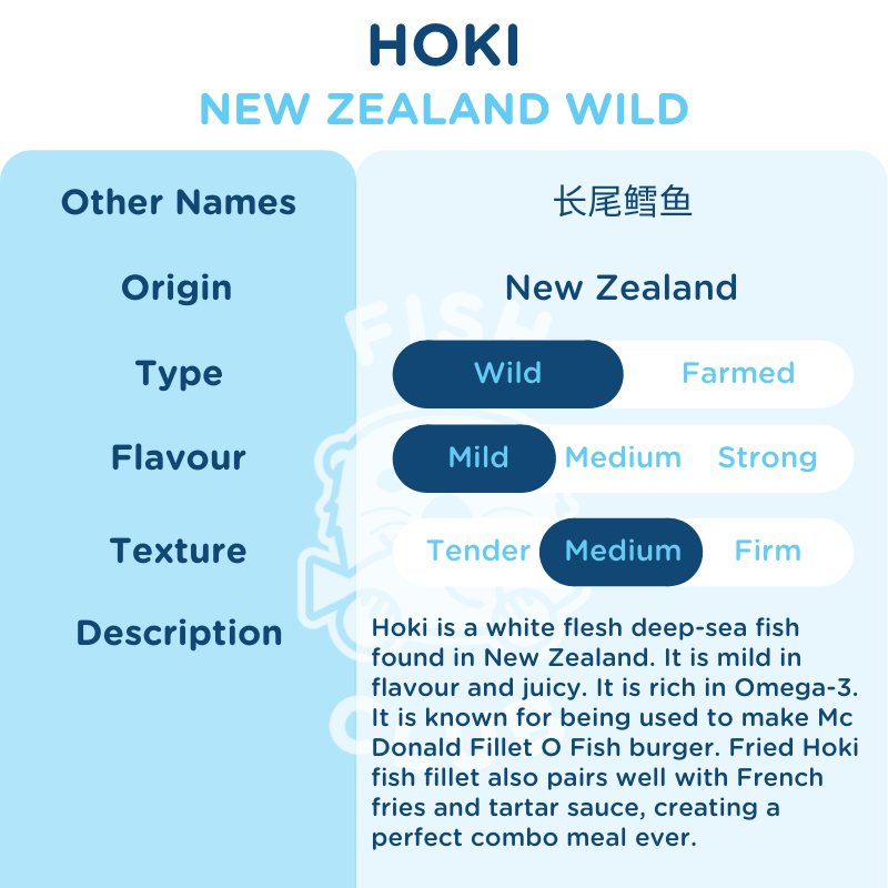 New Zealand Hoki Fillet / 纽西兰长尾鳕鱼 - Fish Club